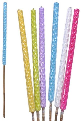 Antorchas de cera para jardín con citronela.